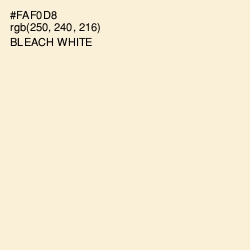 #FAF0D8 - Bleach White Color Image